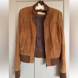 🍁Zara Dreamy Soft Brown Genuine Suede Jacket